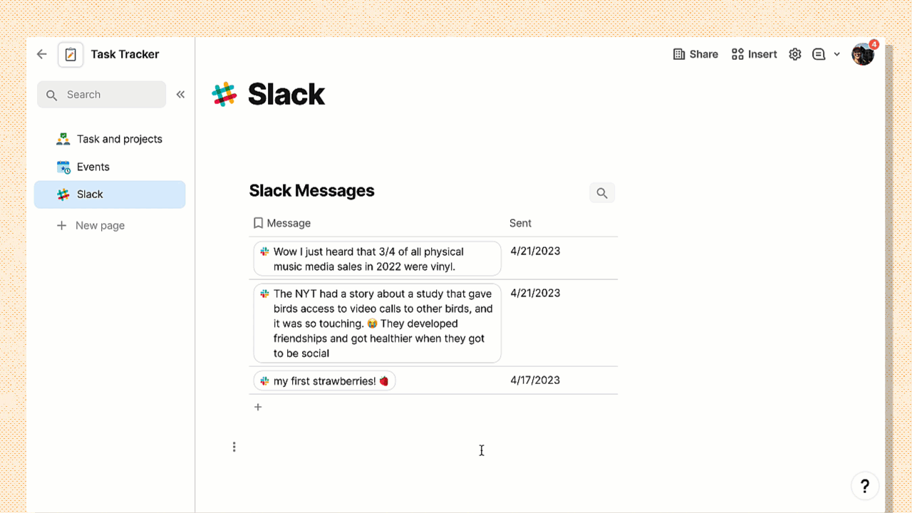 Gif showing user adding additional details from pack column.