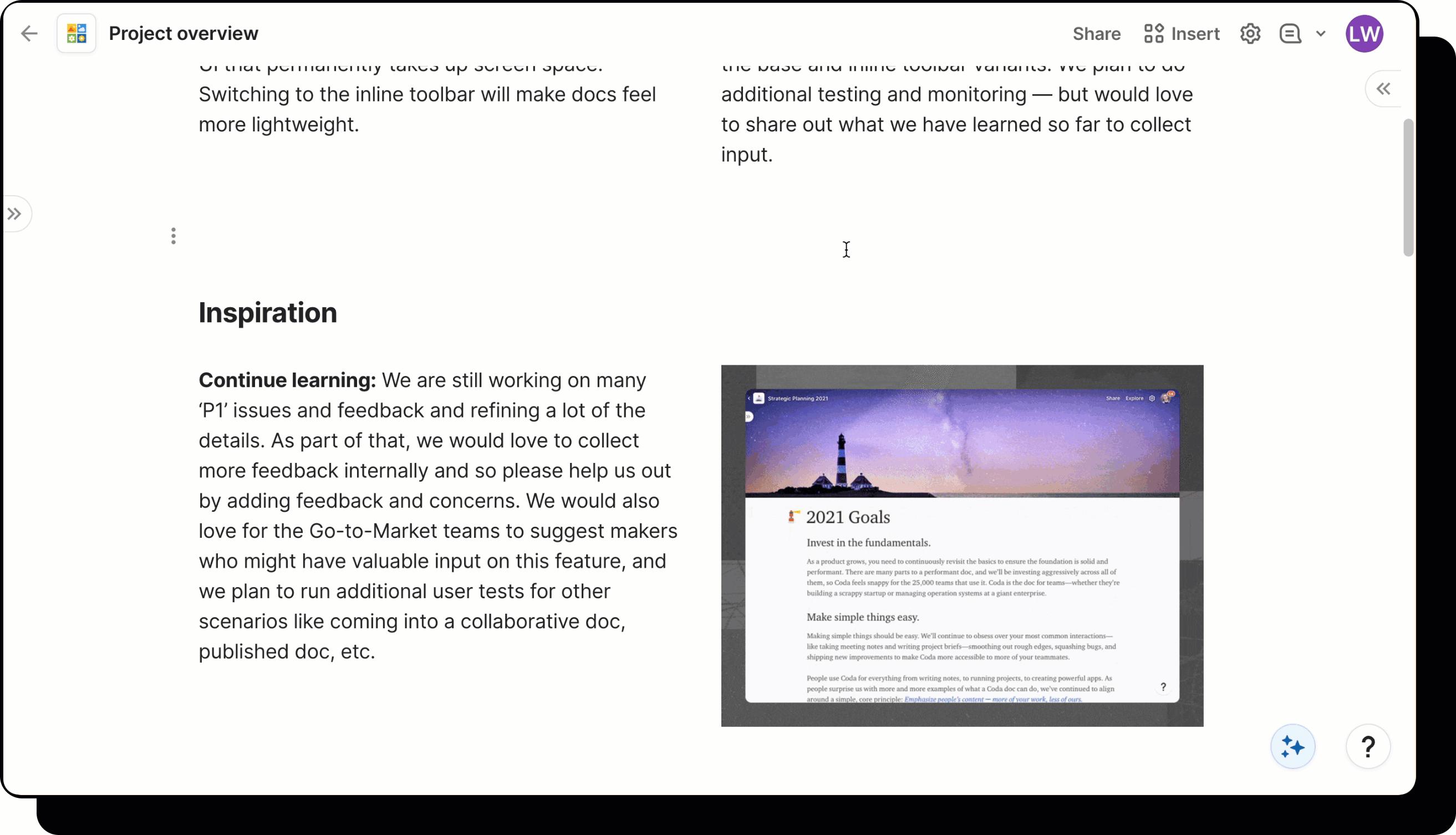 An image of a user dragging an image to resize it.