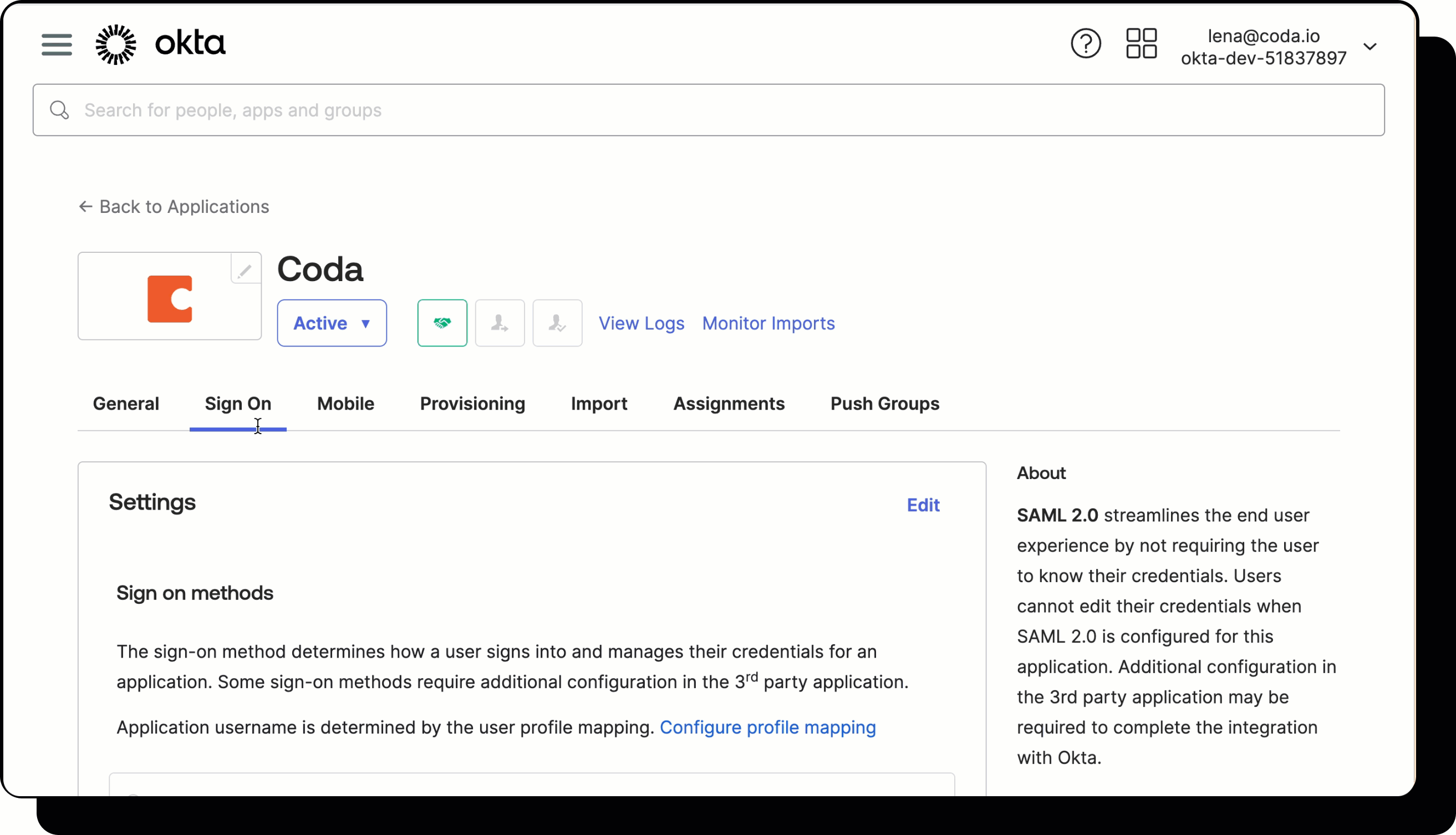 Configure SAML SSO in Okta.gif