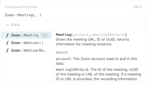 Gif showing formulas through the Zoom pack.