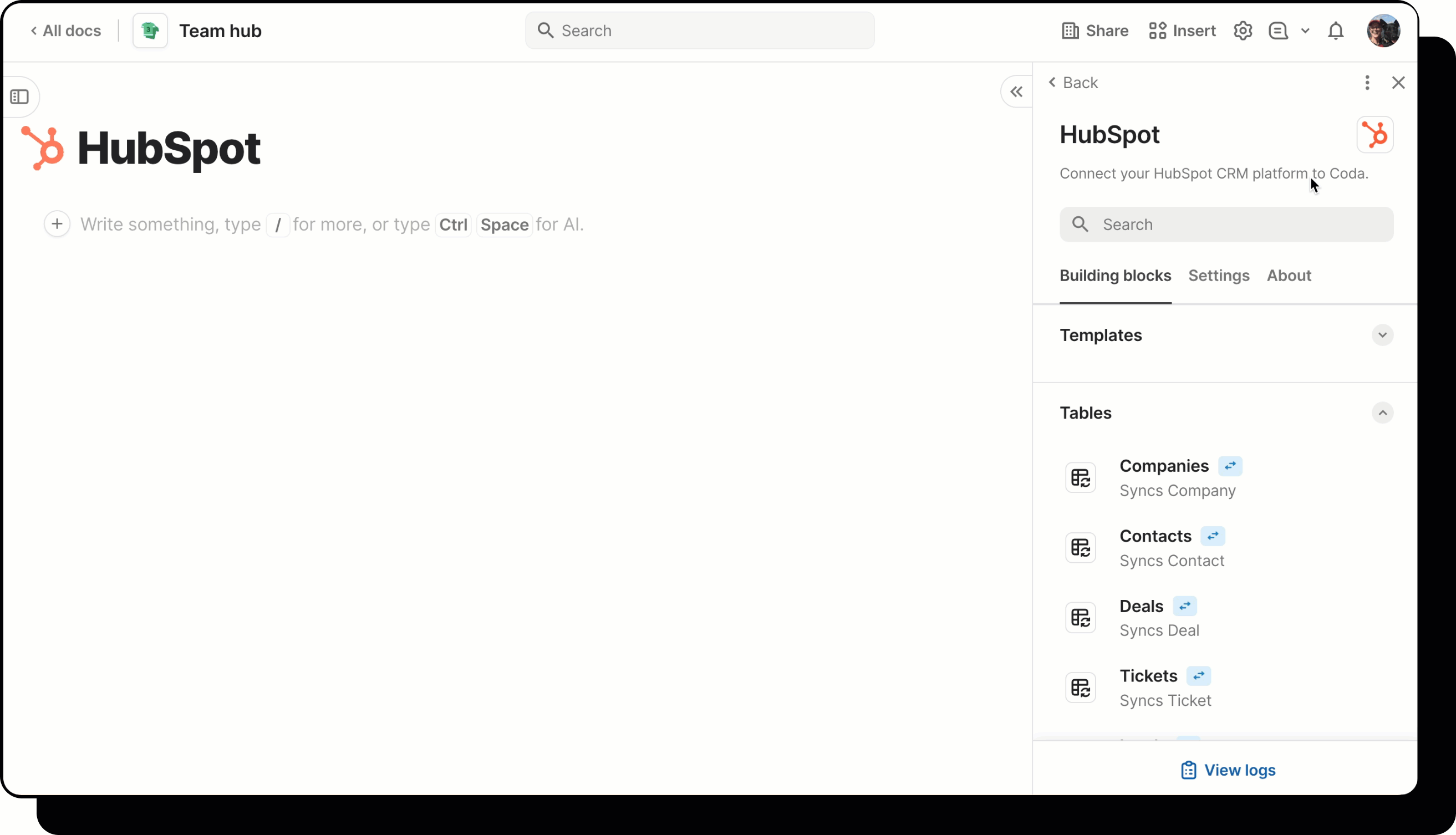 hubspot pack - enable two-way sync.gif