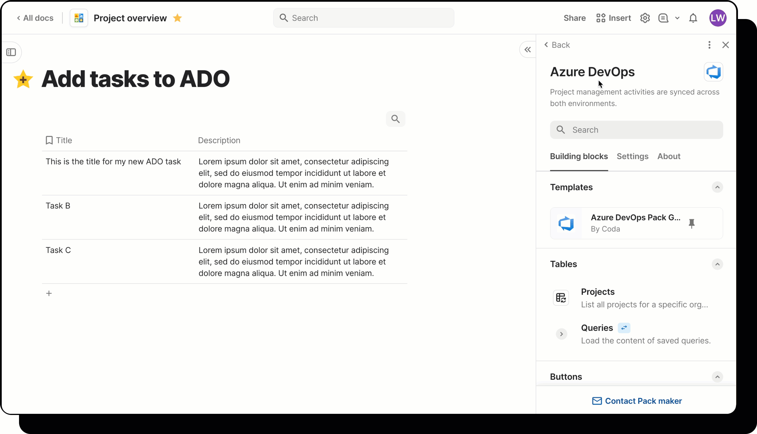 Azure Pack add work item button.gif