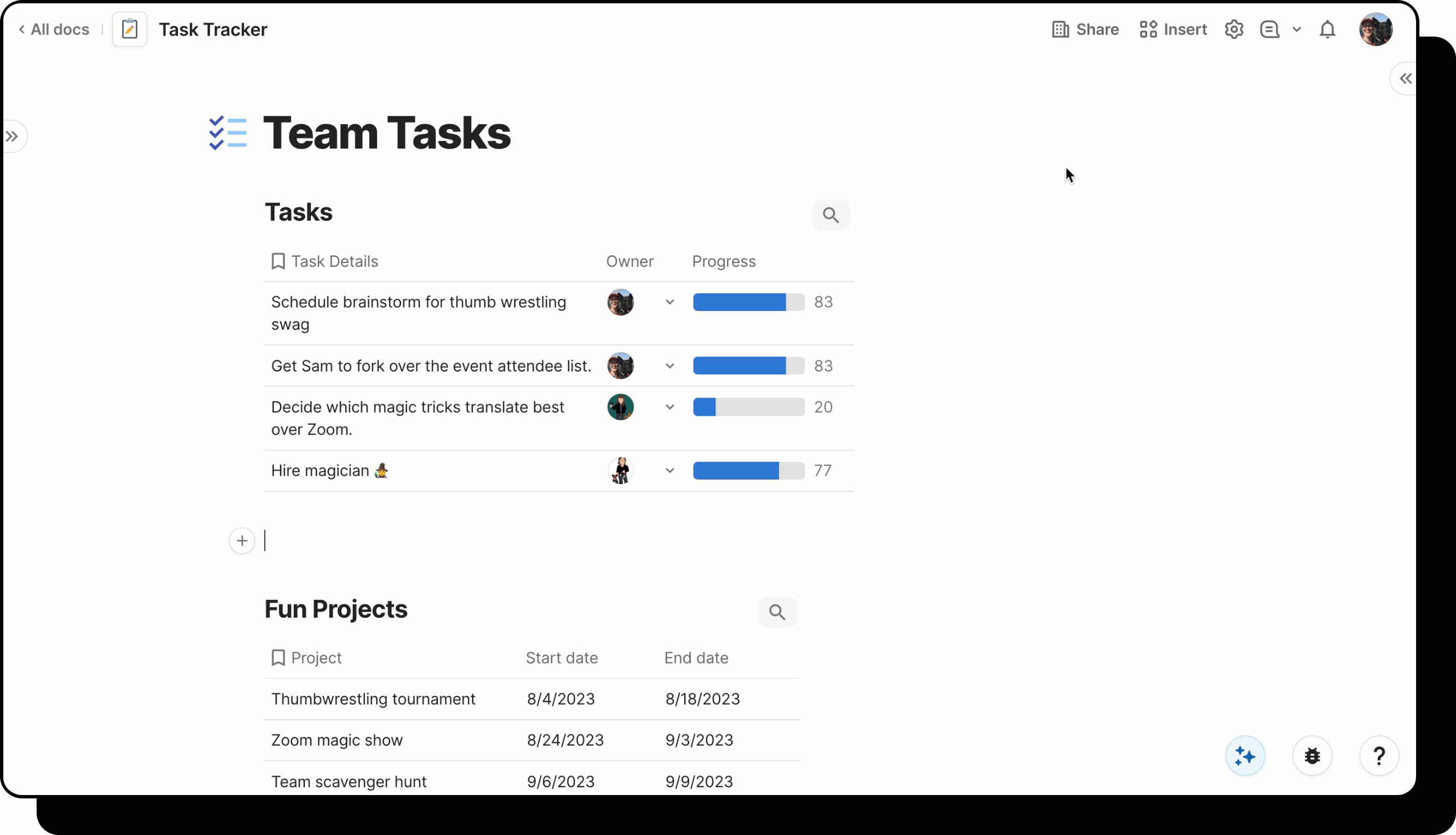 Gif showing user add relation column. 