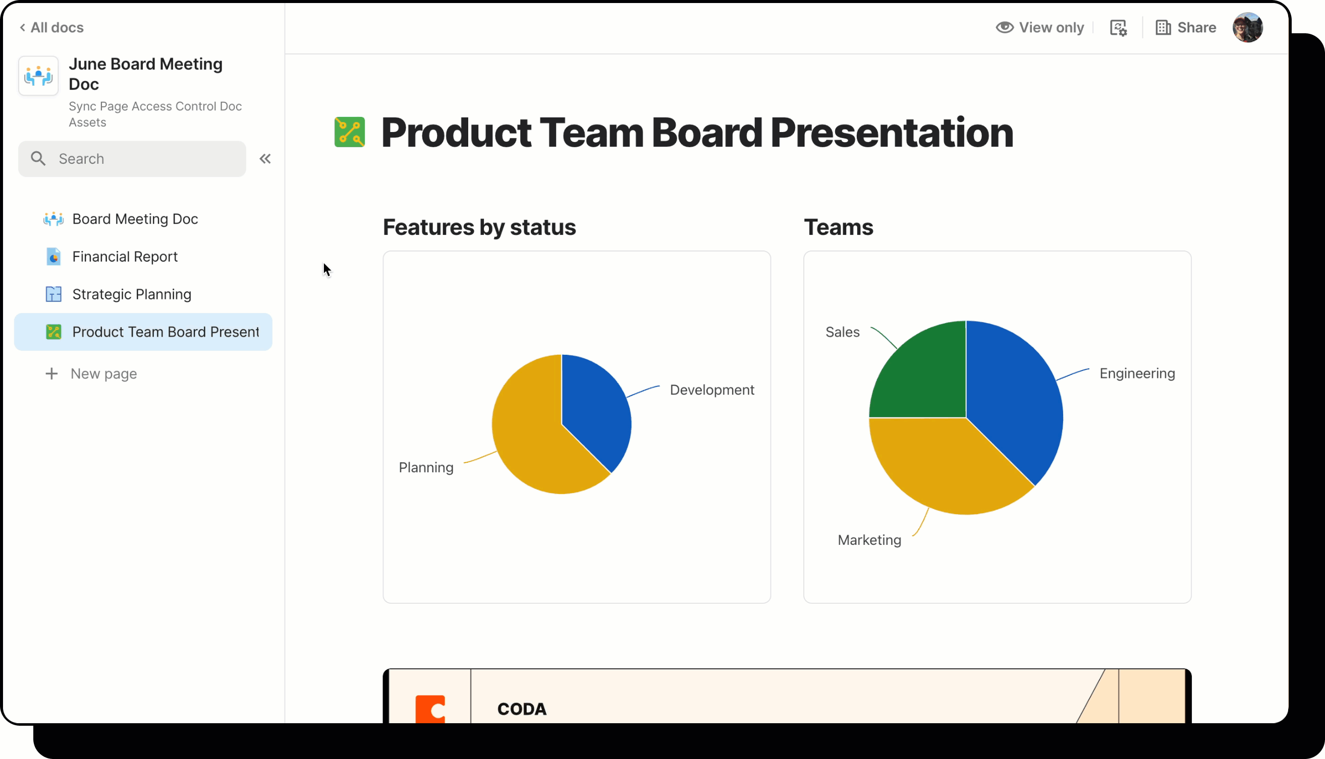 A gif showing a user updating the sync page access settings. 
