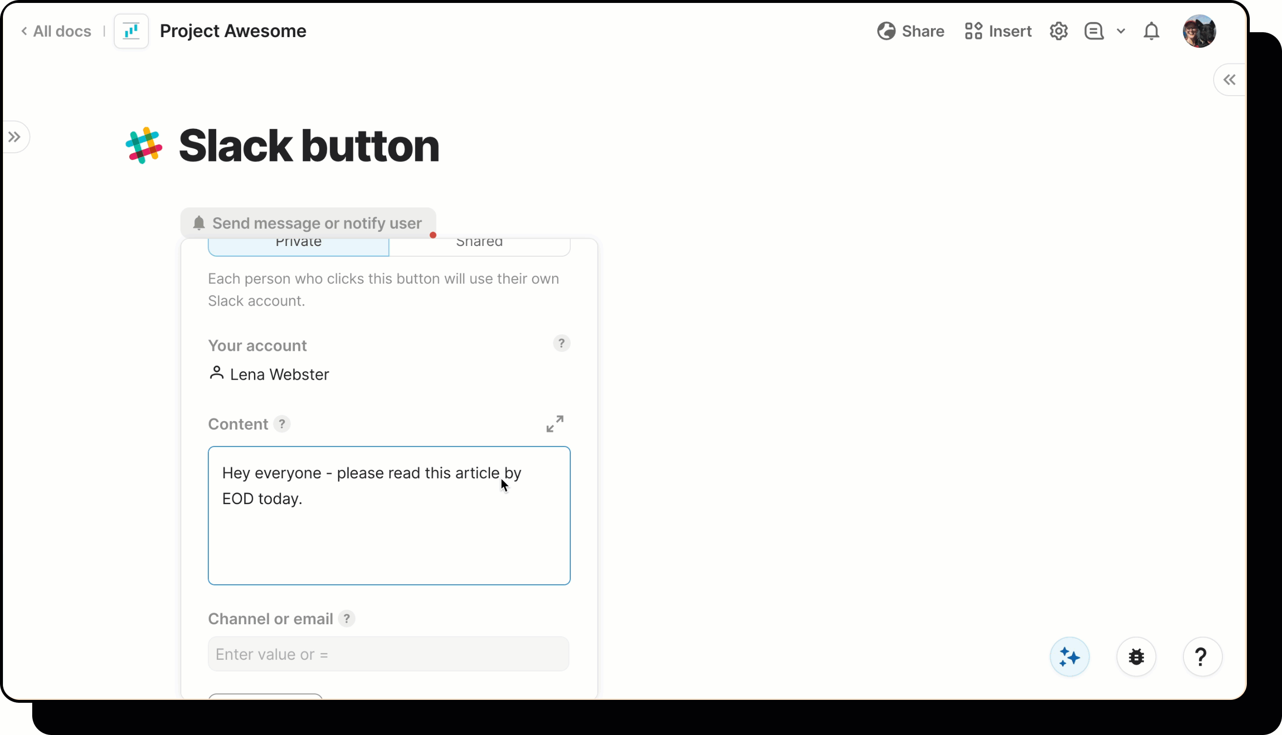 slack button compose example .gif